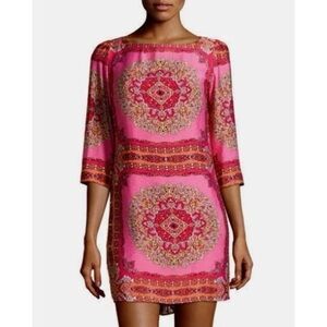 Laundry By Shelli Segal Women’s Pink Patterned Women's Dress Size 12
